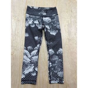 Lululemon Wunder Under Crop II Full-On Luon Dottie Dream Rose Womens 4 Leggings